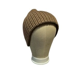 NEW knitted handmade beanie hat adult one size teen men women double layer thick